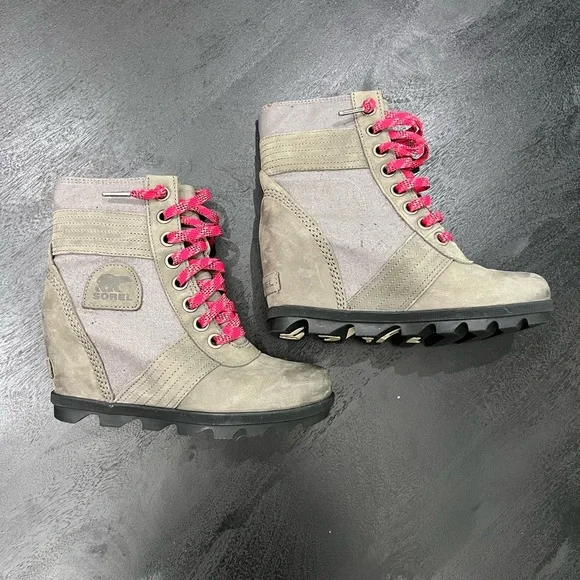 🏔️🥾Sorel🥾🏔️Lexi Wedge Boots Size 6.5 - Picture 4 of 10
